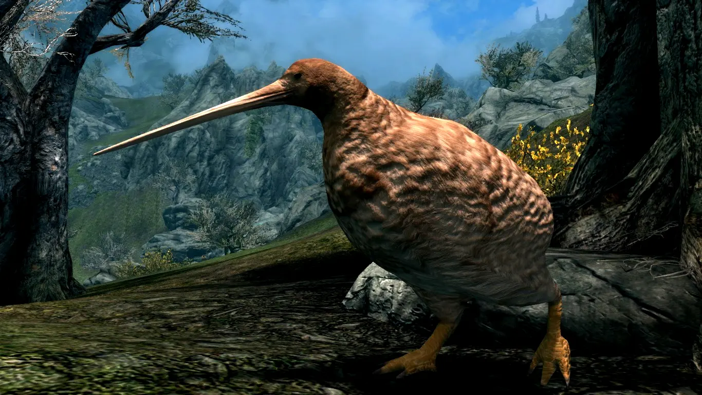 Kiwi Birds (Animal Series) mod for Skyrim