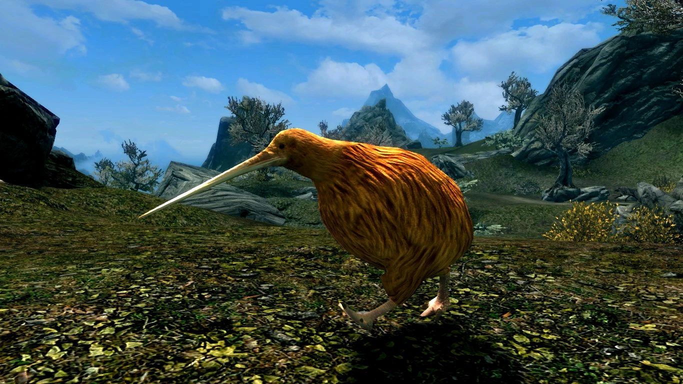 Kiwi Birds (Animal Series) mod for Skyrim