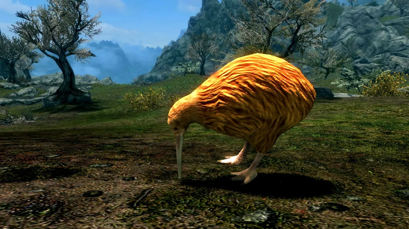 Kiwi Birds (Animal Series) mod for Skyrim