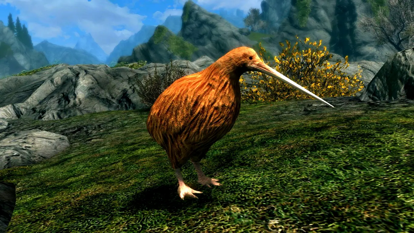 Kiwi Birds (Animal Series) mod for Skyrim