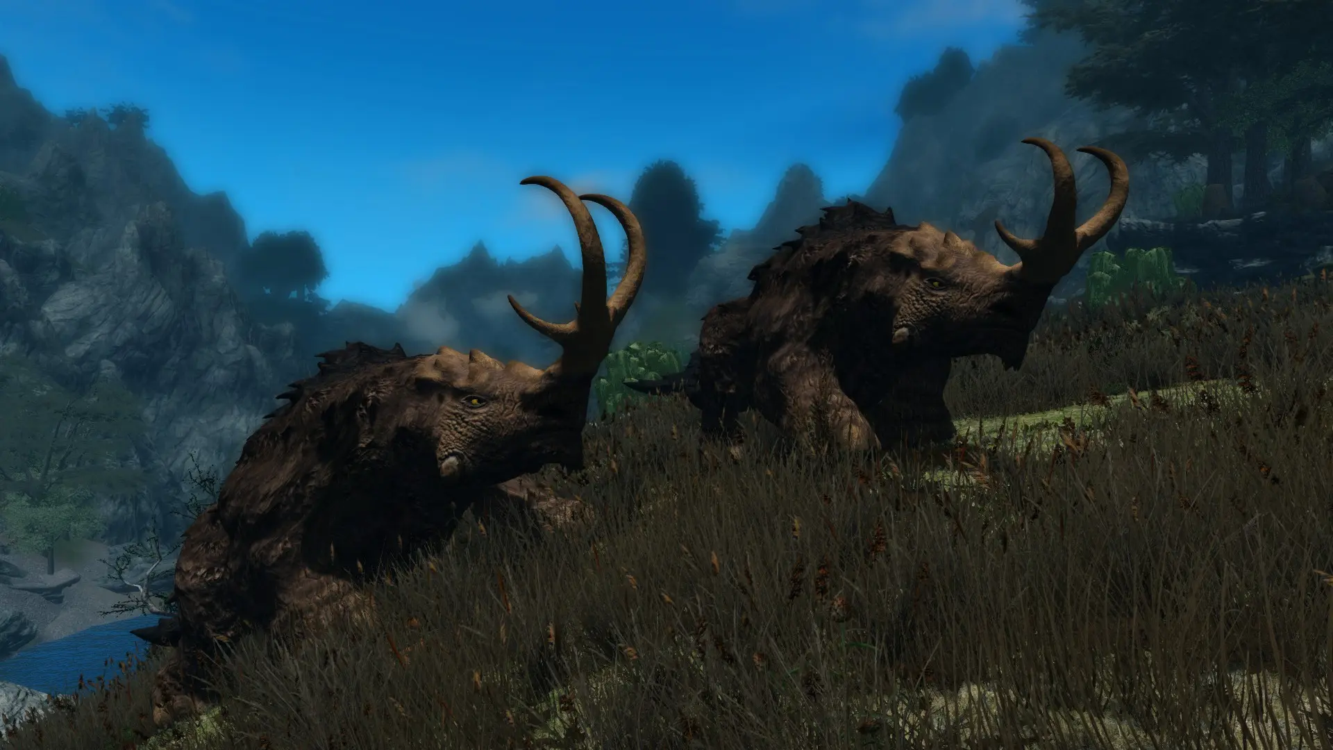 Woolly Thunderhorns - (Creature Series Pt.1) mod for Skyrim