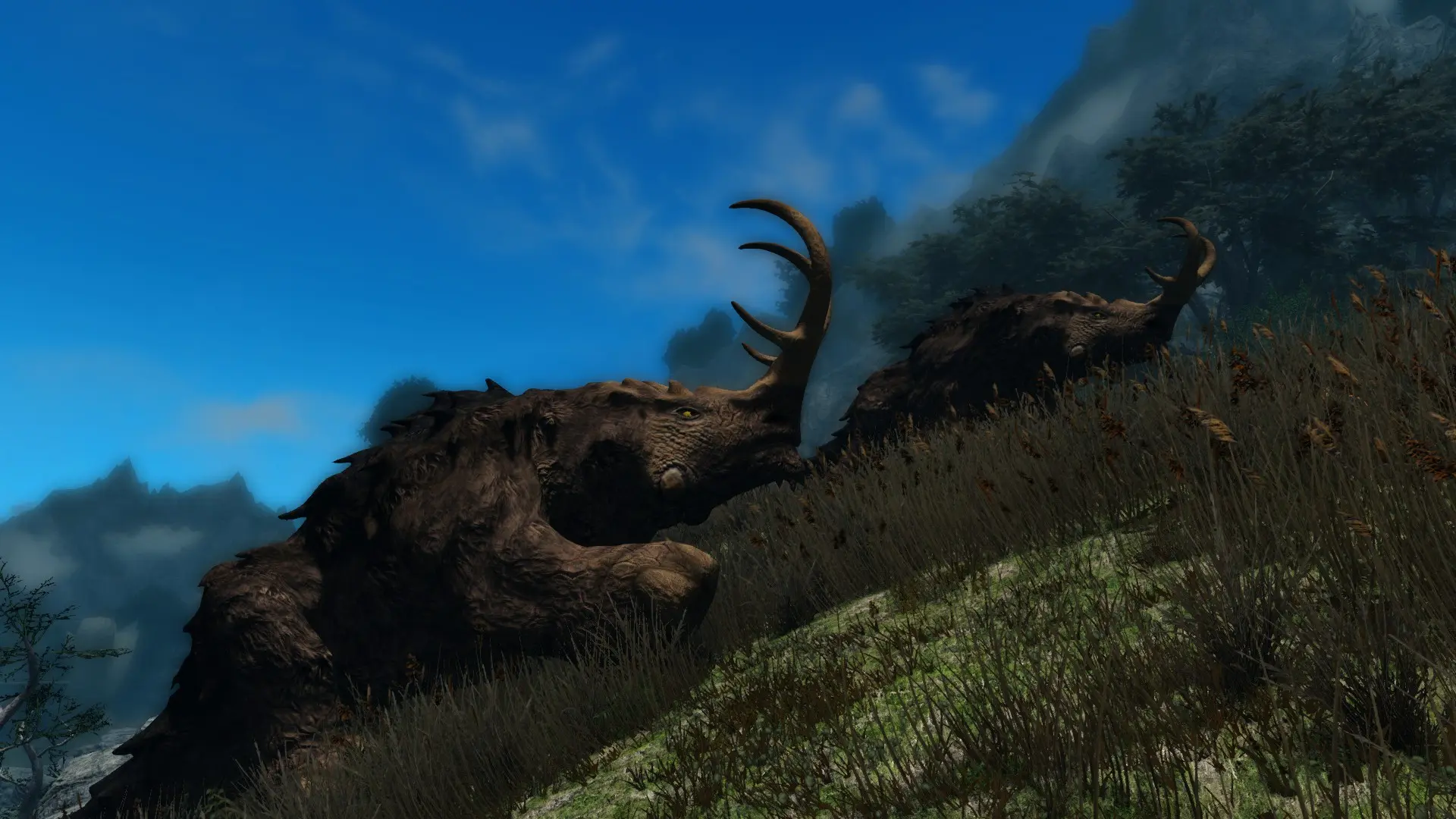 Woolly Thunderhorns - (Creature Series Pt.1) mod for Skyrim
