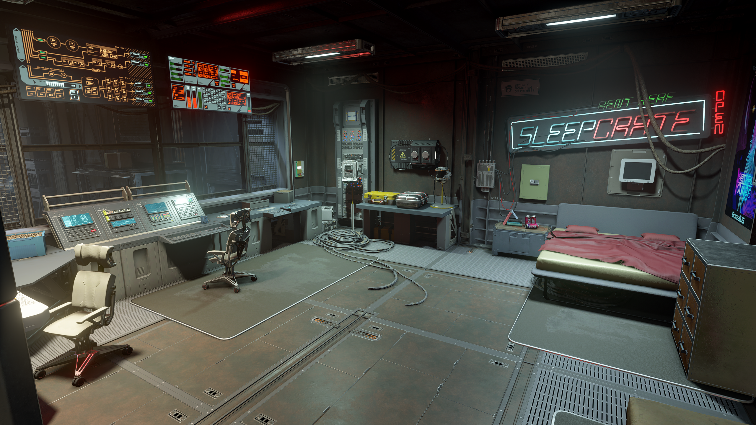 Neon Smuggler Warehouse mod for Starfield