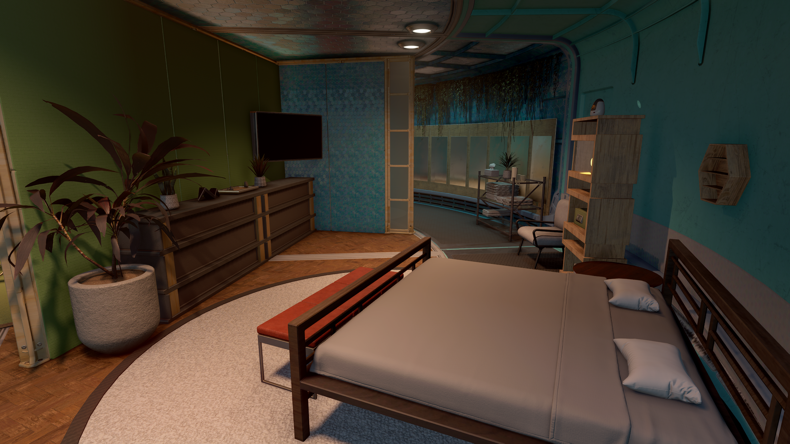 Paradiso Cabin as Outpost Structure mod for Starfield