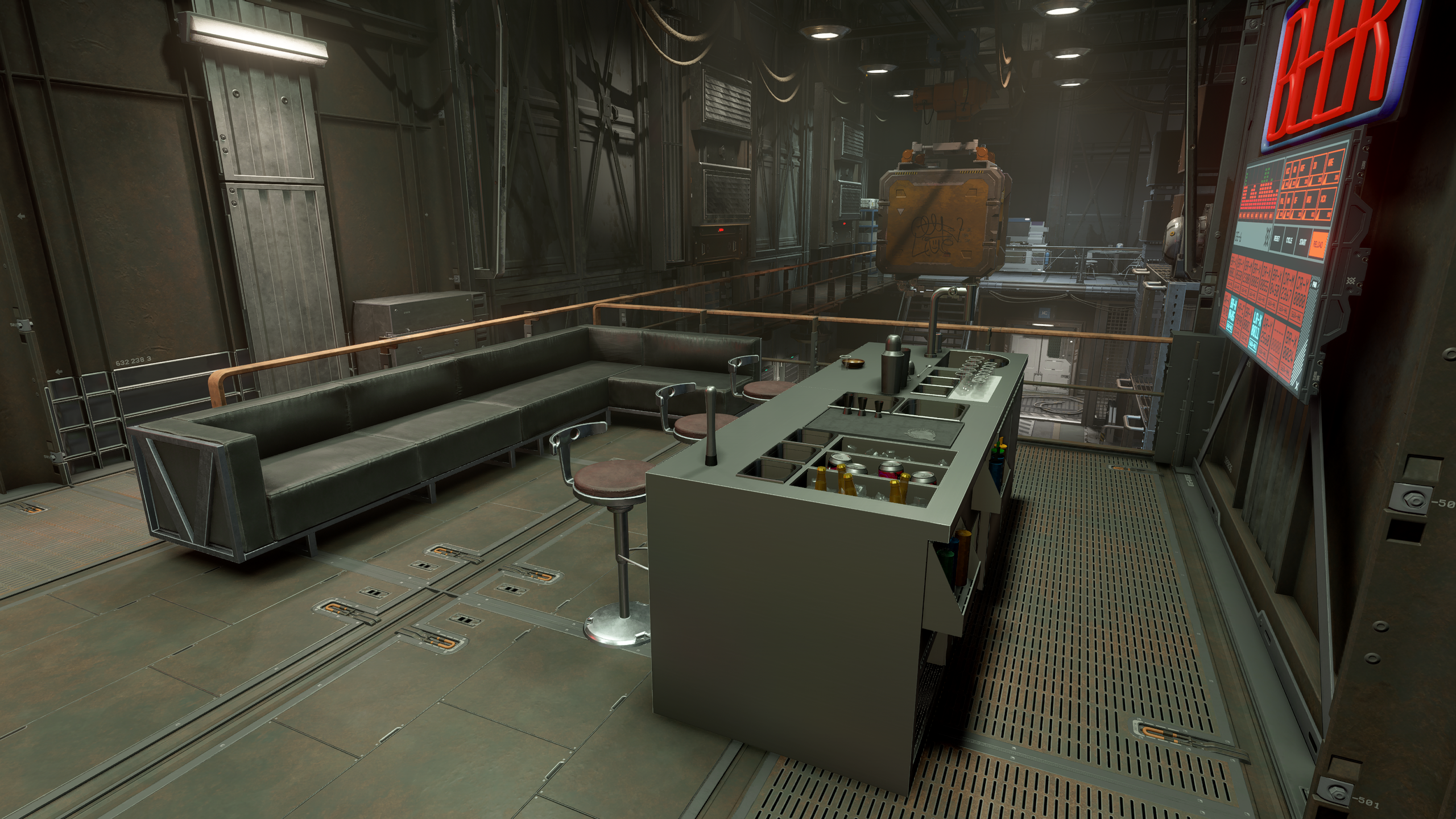Neon Smuggler Warehouse mod for Starfield