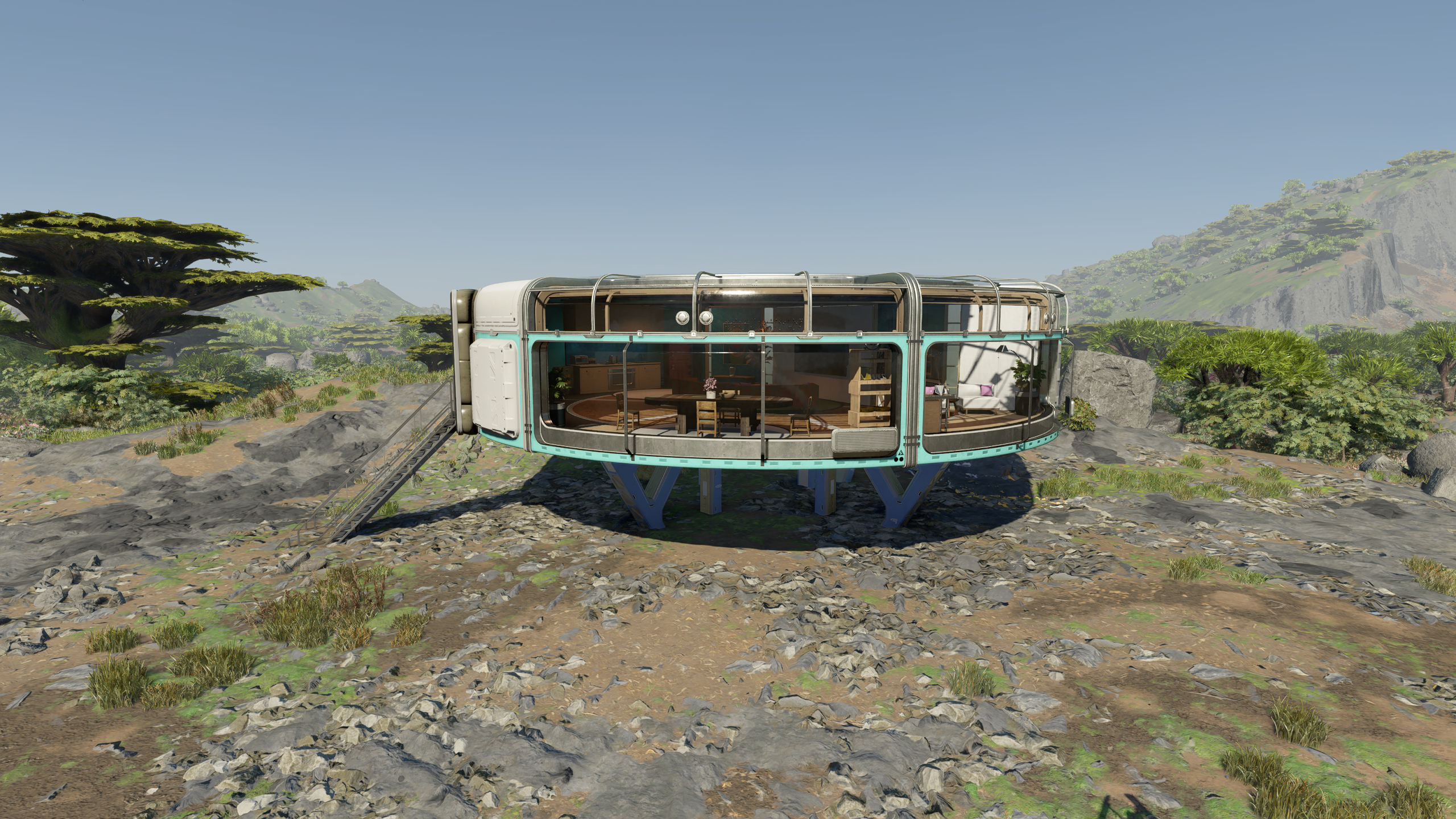 Paradiso Cabin as Outpost Structure mod for Starfield