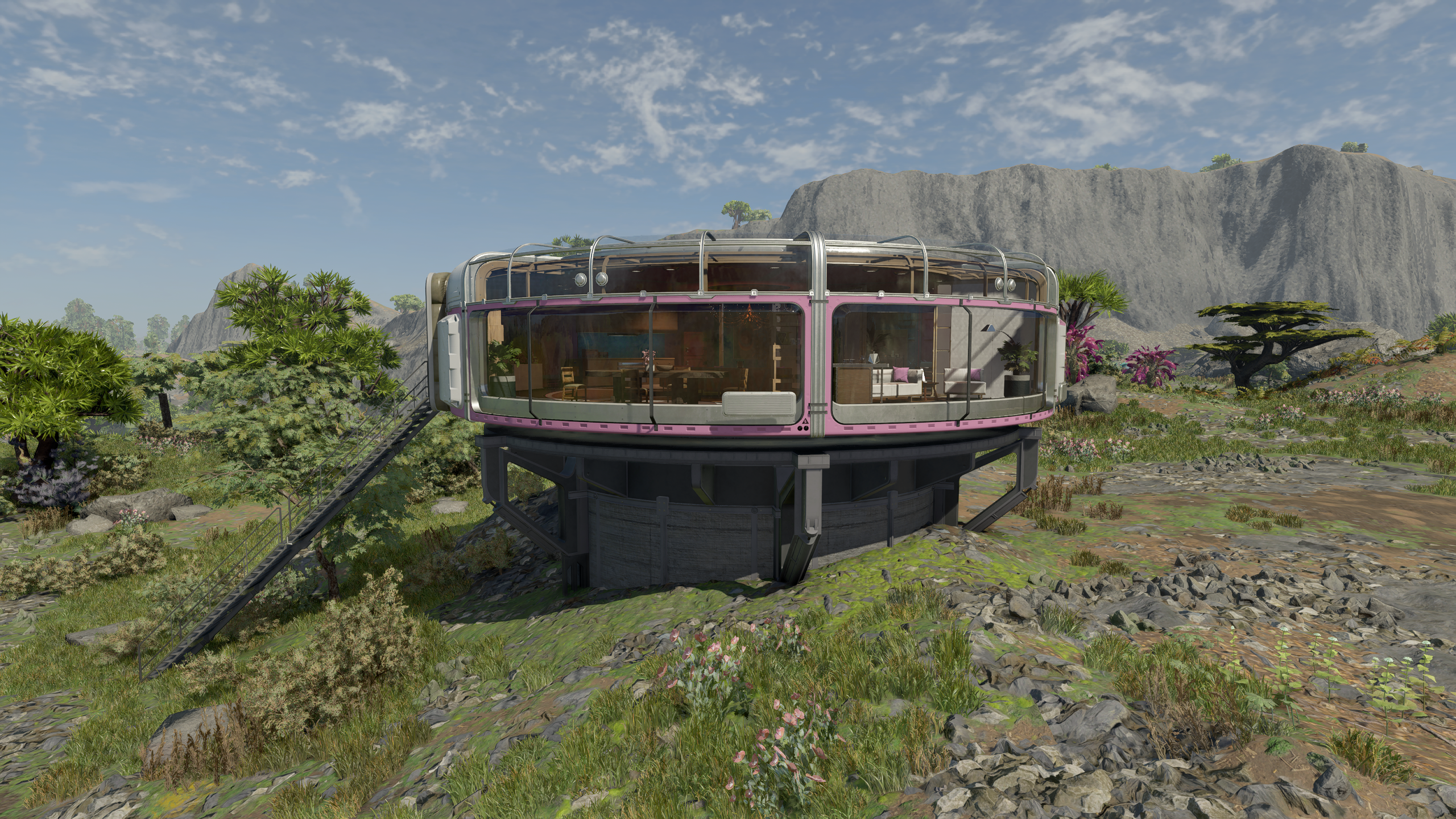Paradiso Cabin as Outpost Structure mod for Starfield