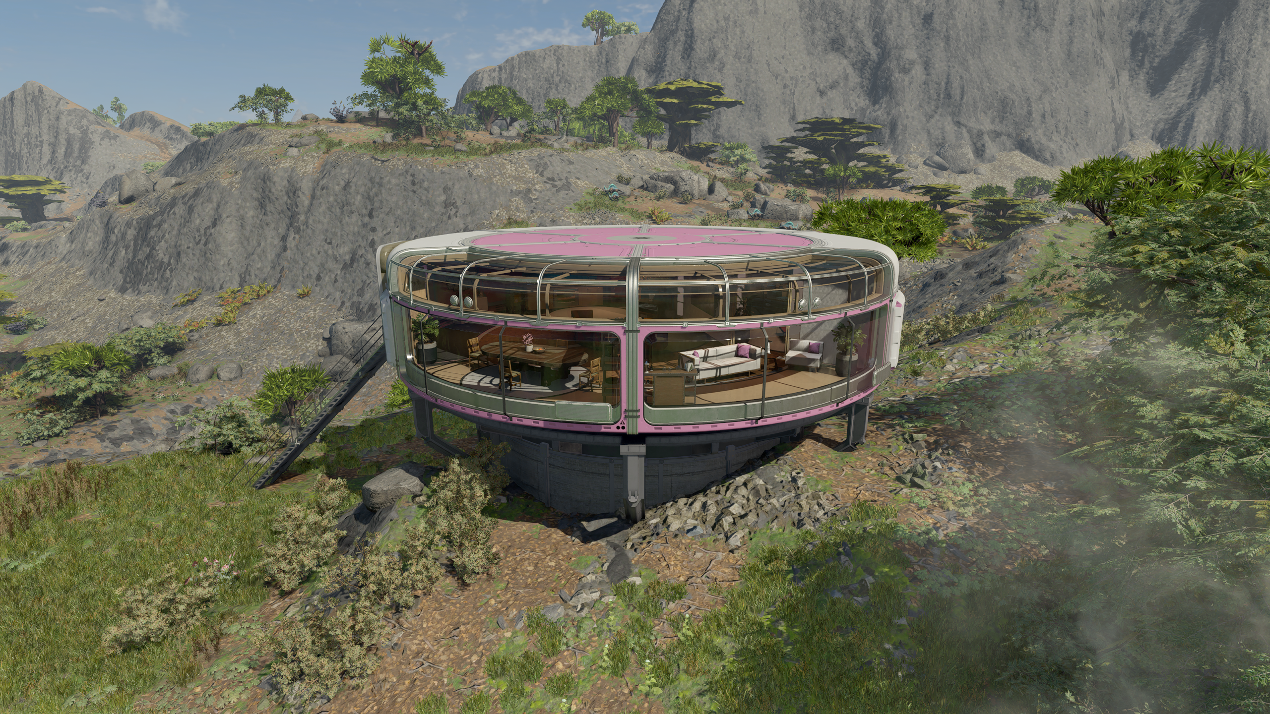 Paradiso Cabin as Outpost Structure mod for Starfield