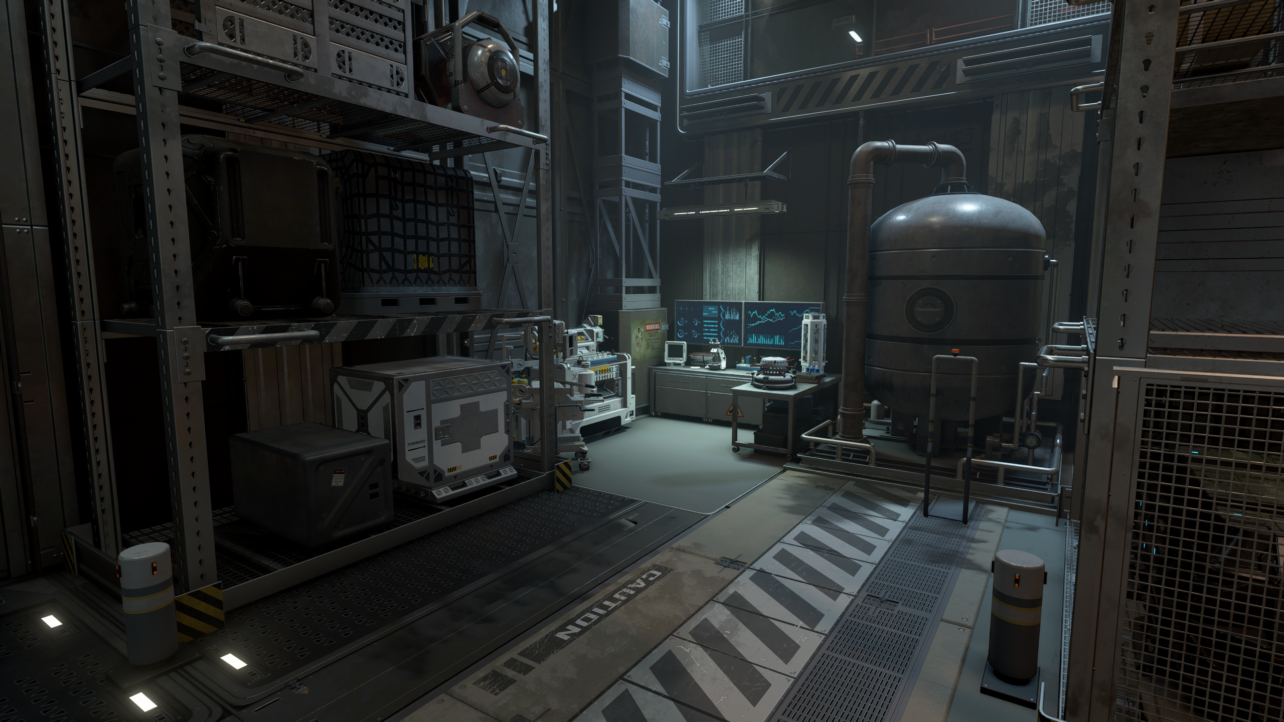 Neon Smuggler Warehouse mod for Starfield