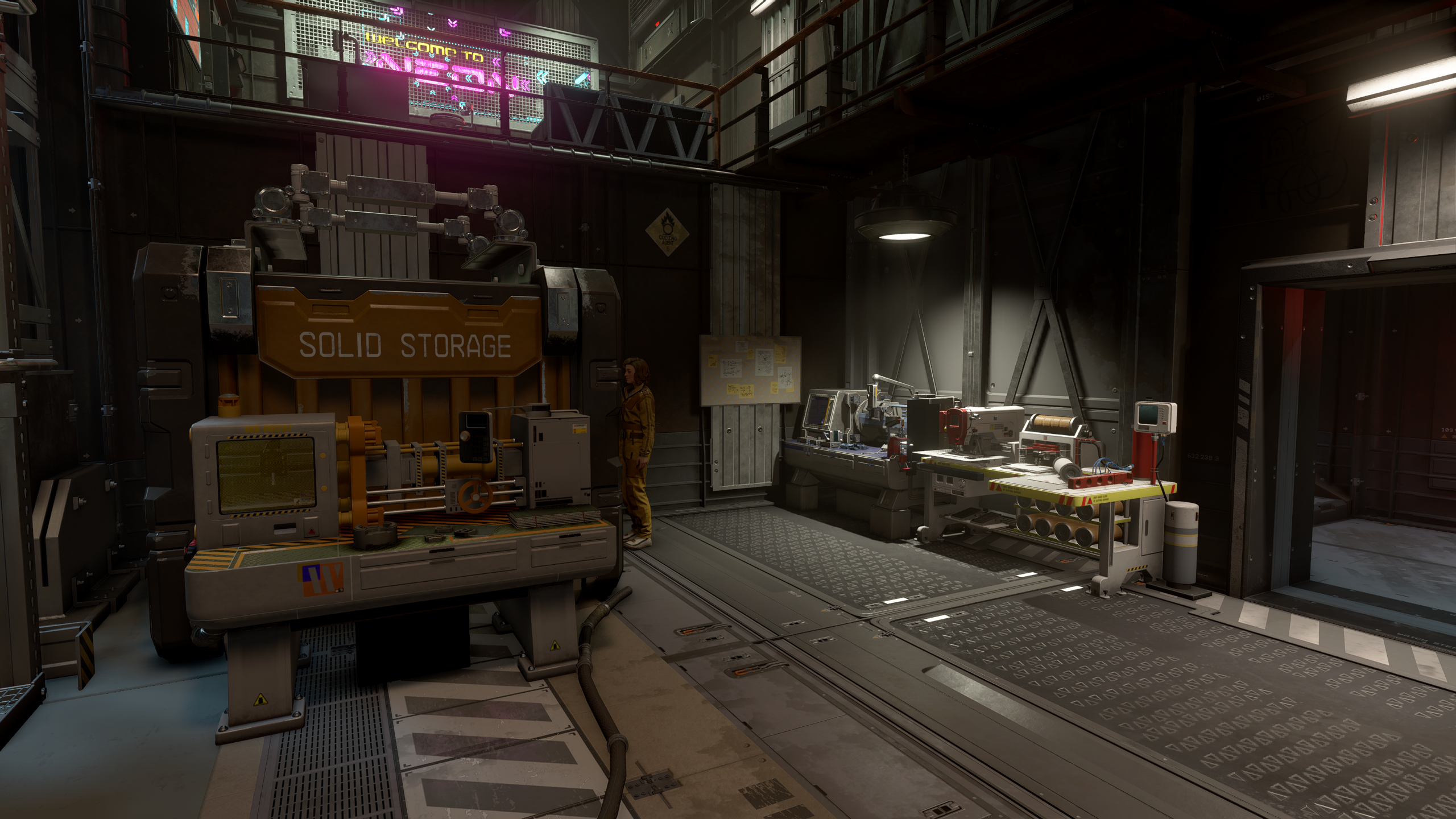 Neon Smuggler Warehouse mod for Starfield