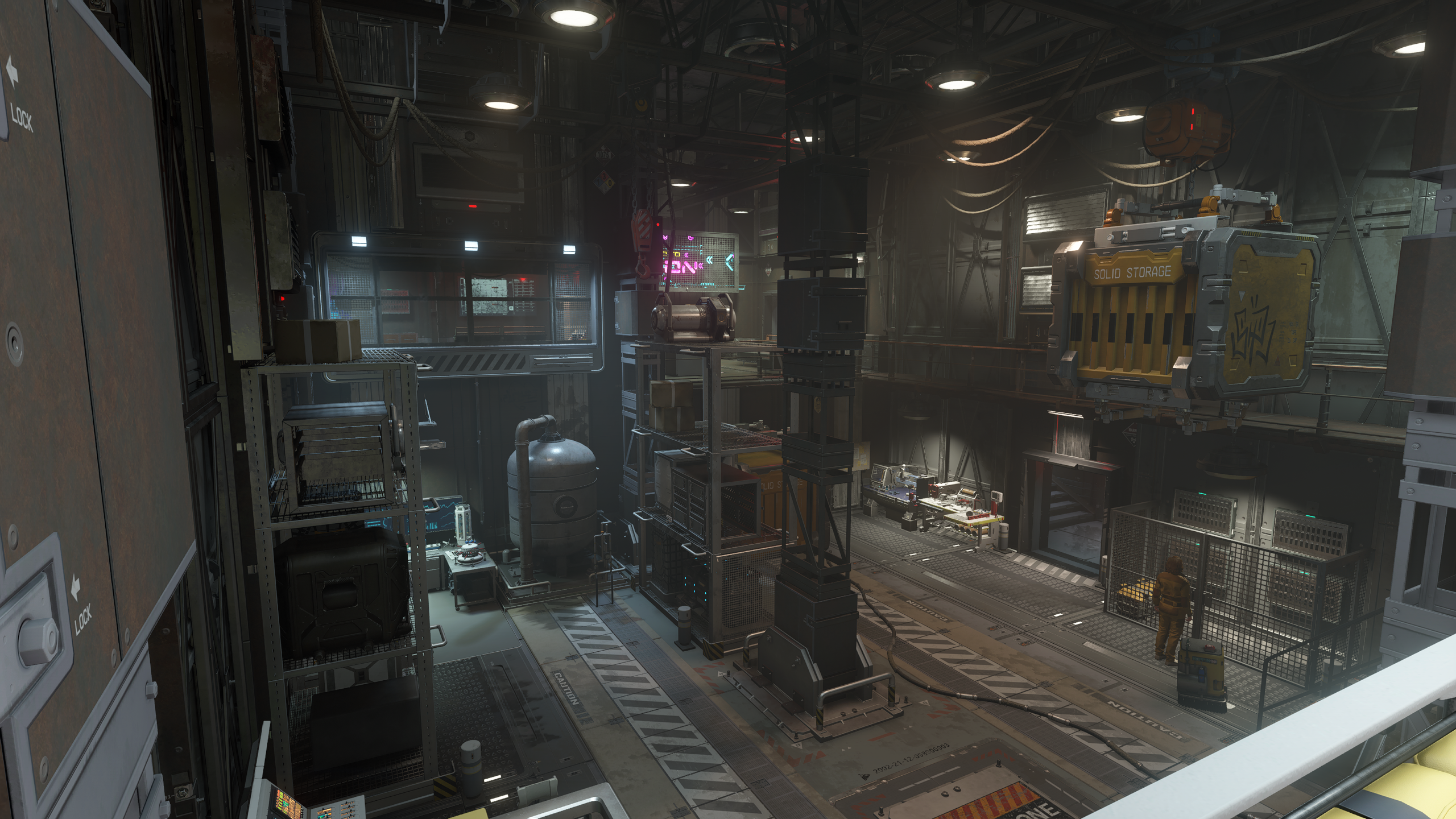 Neon Smuggler Warehouse mod for Starfield