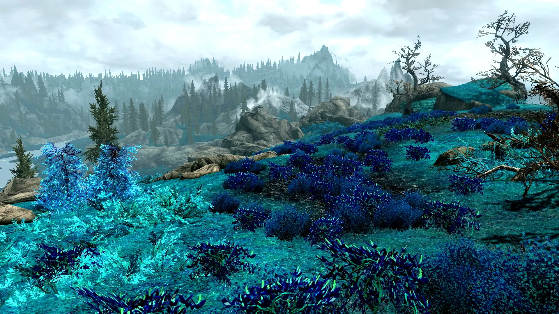 Blue Grass mod for Skyrim