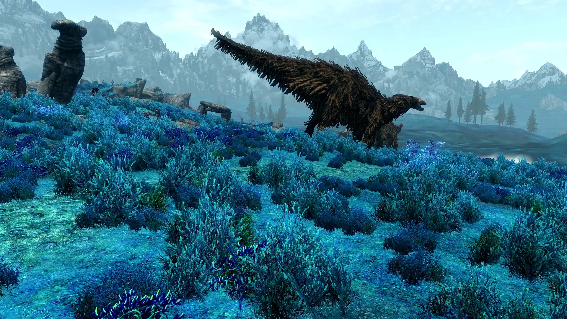 Blue Grass mod for Skyrim