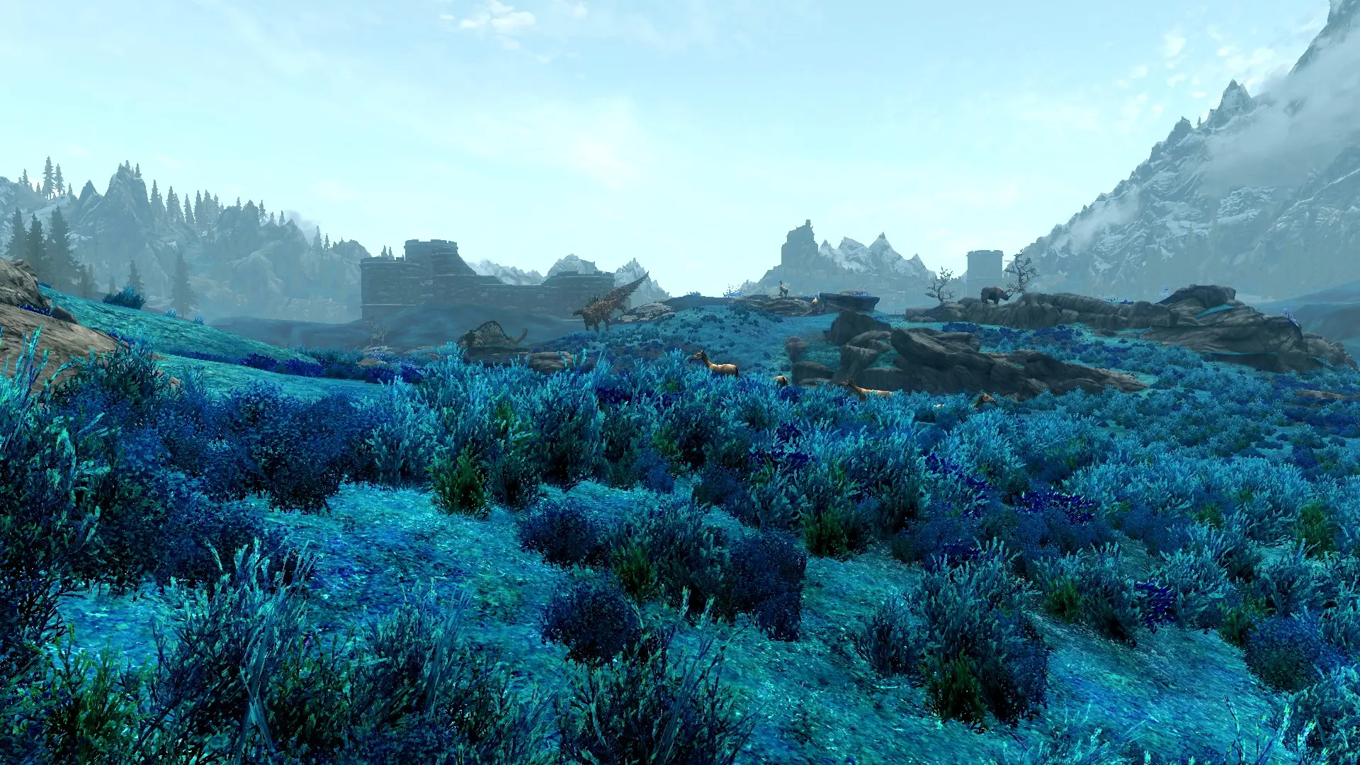 Blue Grass mod for Skyrim