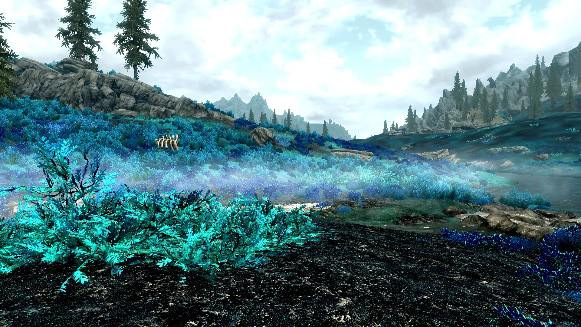 Blue Grass mod for Skyrim