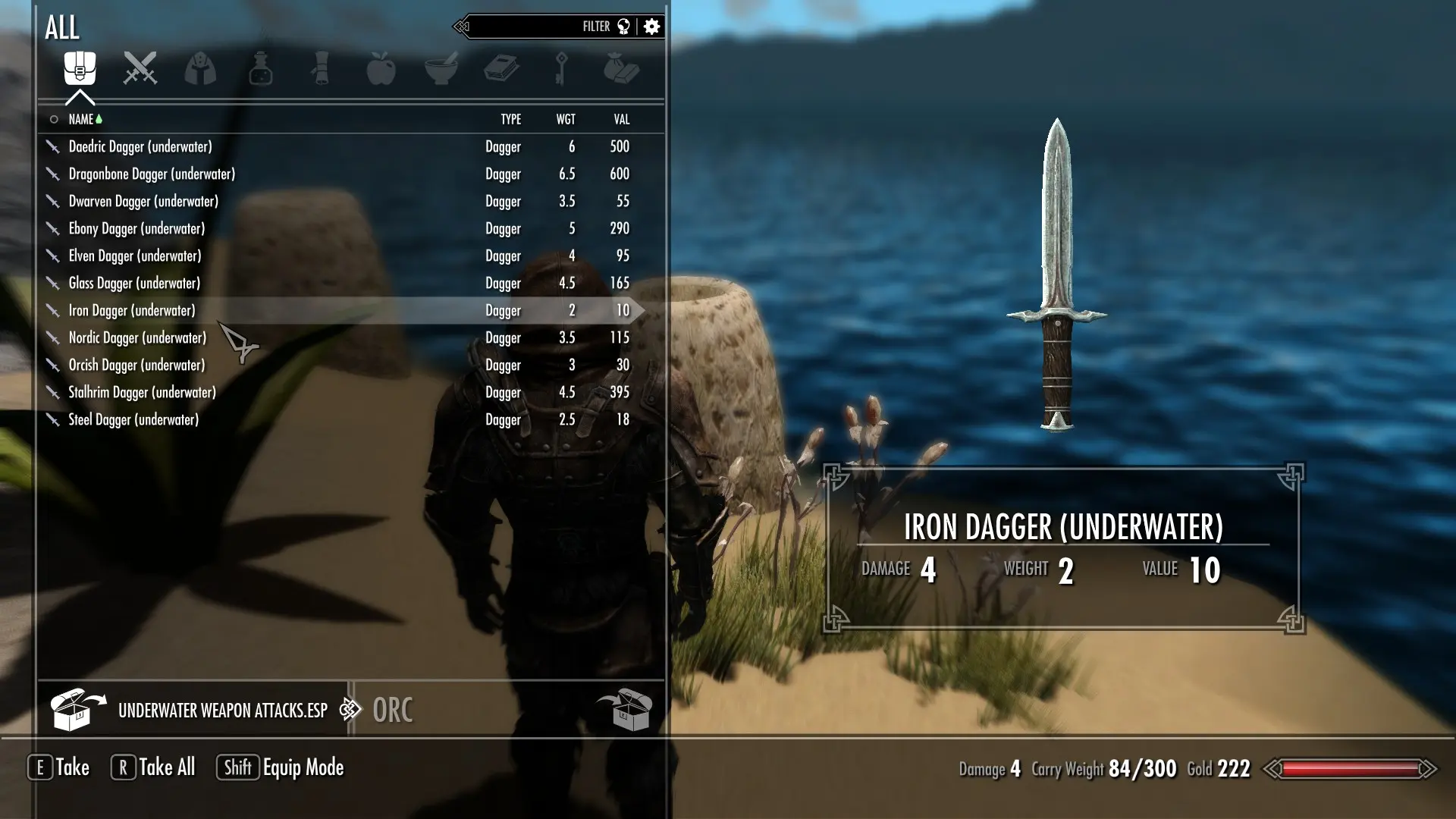 Underwater Weapons (Weapon Series Pt.1) mod for Skyrim