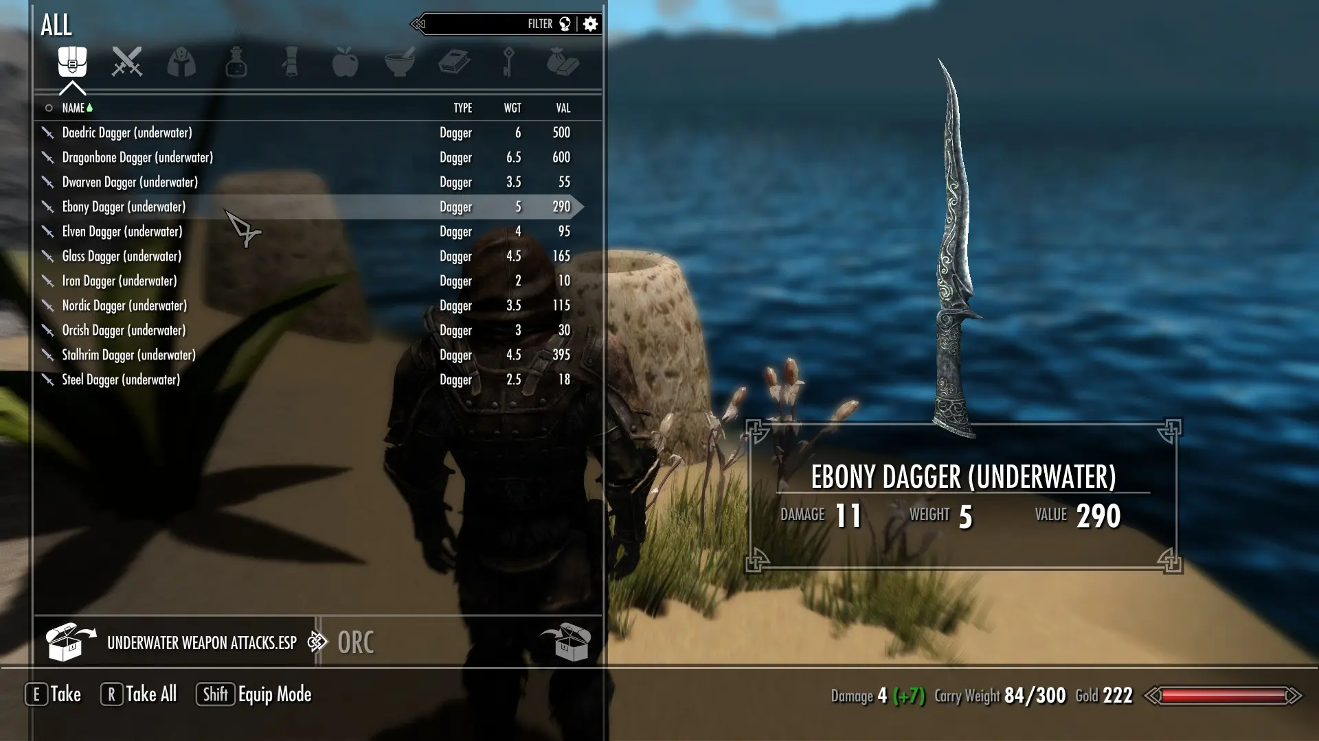 Underwater Weapons (Weapon Series Pt.1) mod for Skyrim