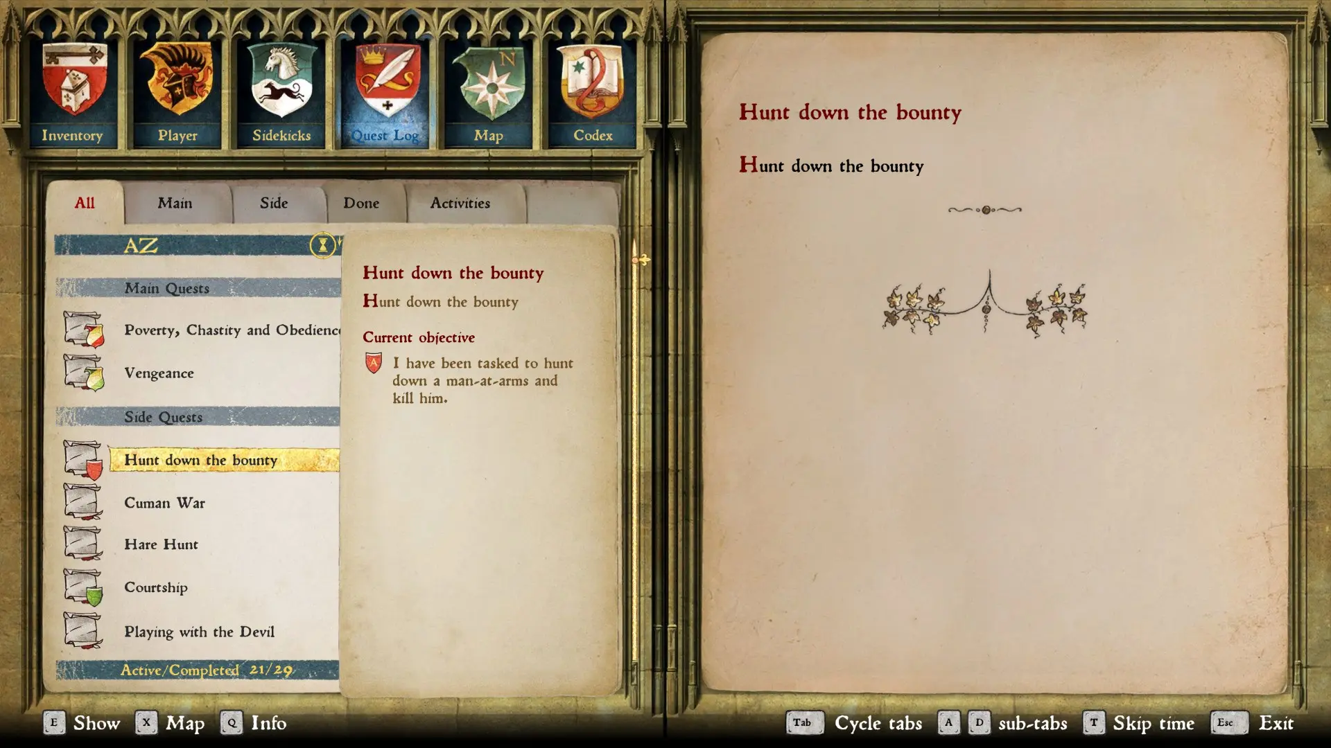 Radiant Quests (Formerly Bounty Board) mod for Kingdom Come: Deliverance