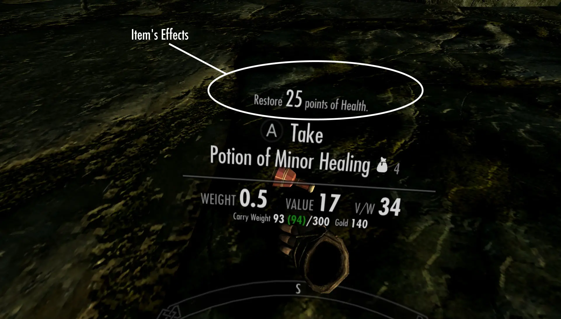 moreHUD VR mod for The Elder Scrolls V: Skyrim Special Edition