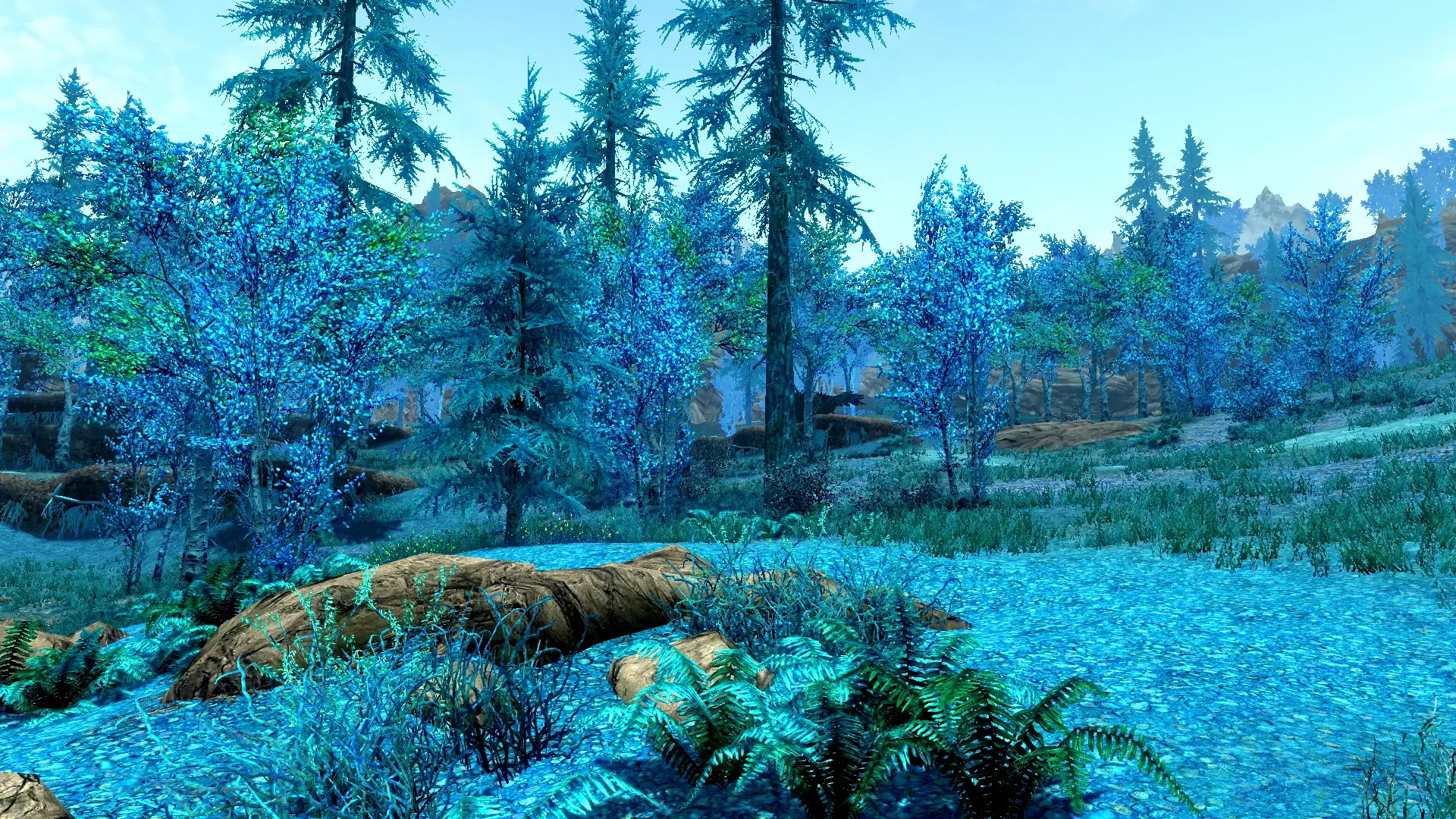 Blue Grass mod for Skyrim