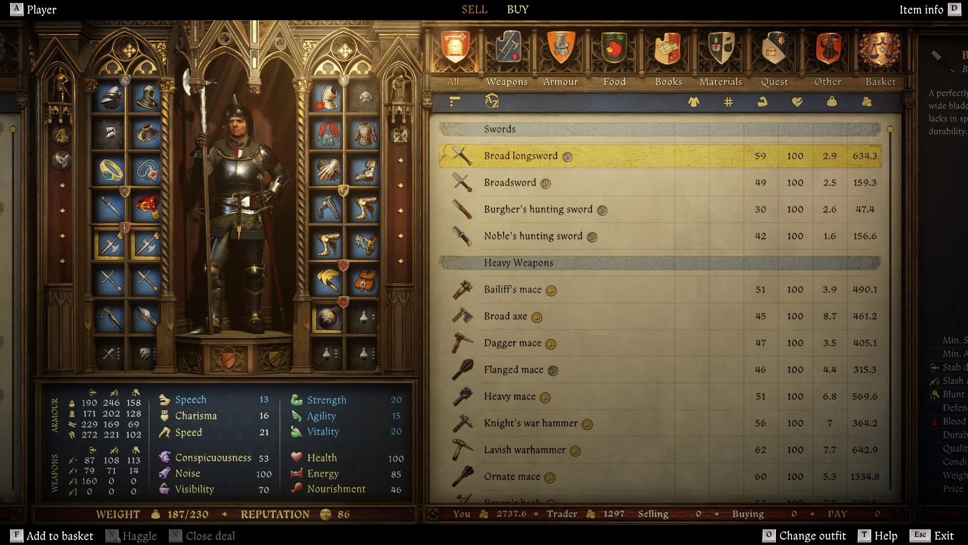Weapon Balance Overhaul mod for Kingdom Come: Deliverance II
