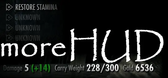 moreHUD mod for Skyrim