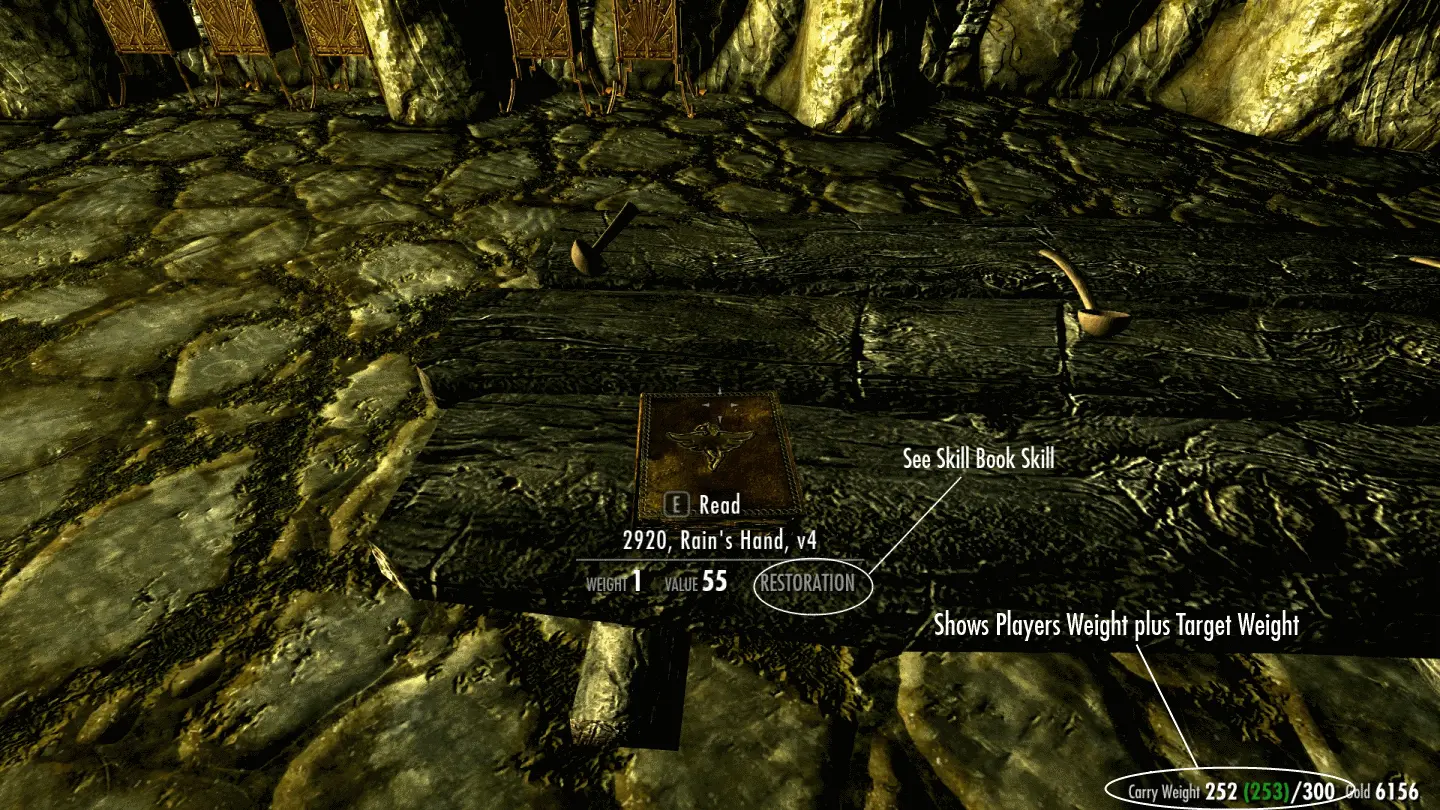 moreHUD SE mod for The Elder Scrolls V: Skyrim Special Edition