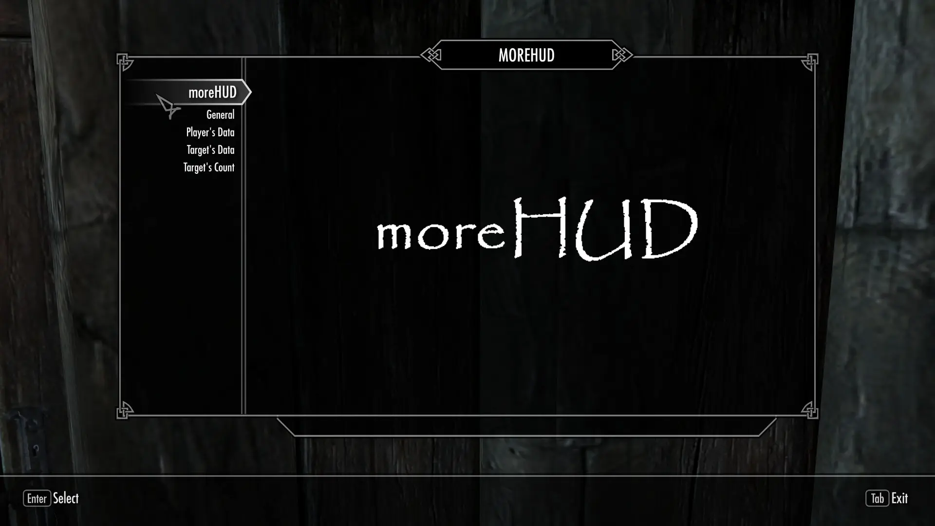 moreHUD mod for Skyrim