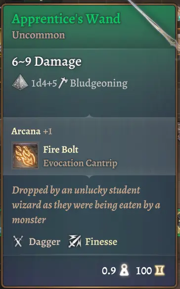Wands - An alternative to staves mod for Baldur's Gate 3