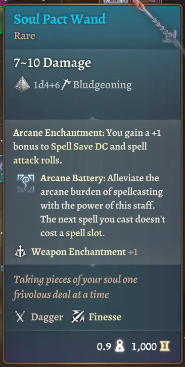 Wands - An alternative to staves mod for Baldur's Gate 3