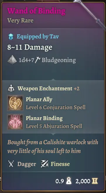 Wands - An alternative to staves mod for Baldur's Gate 3
