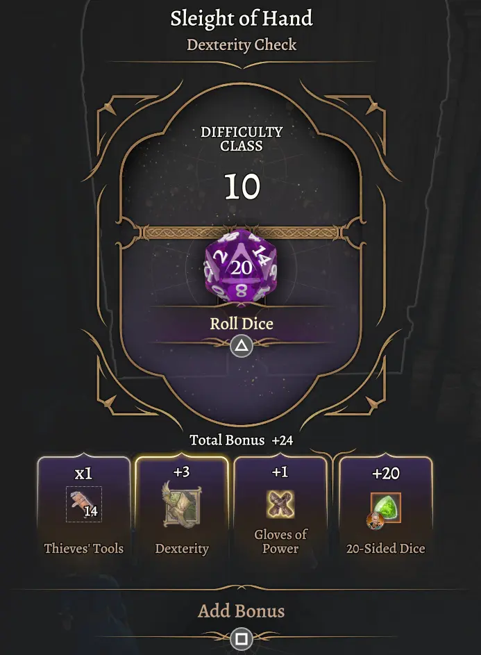 Crooked Dice mod for Baldur's Gate 3