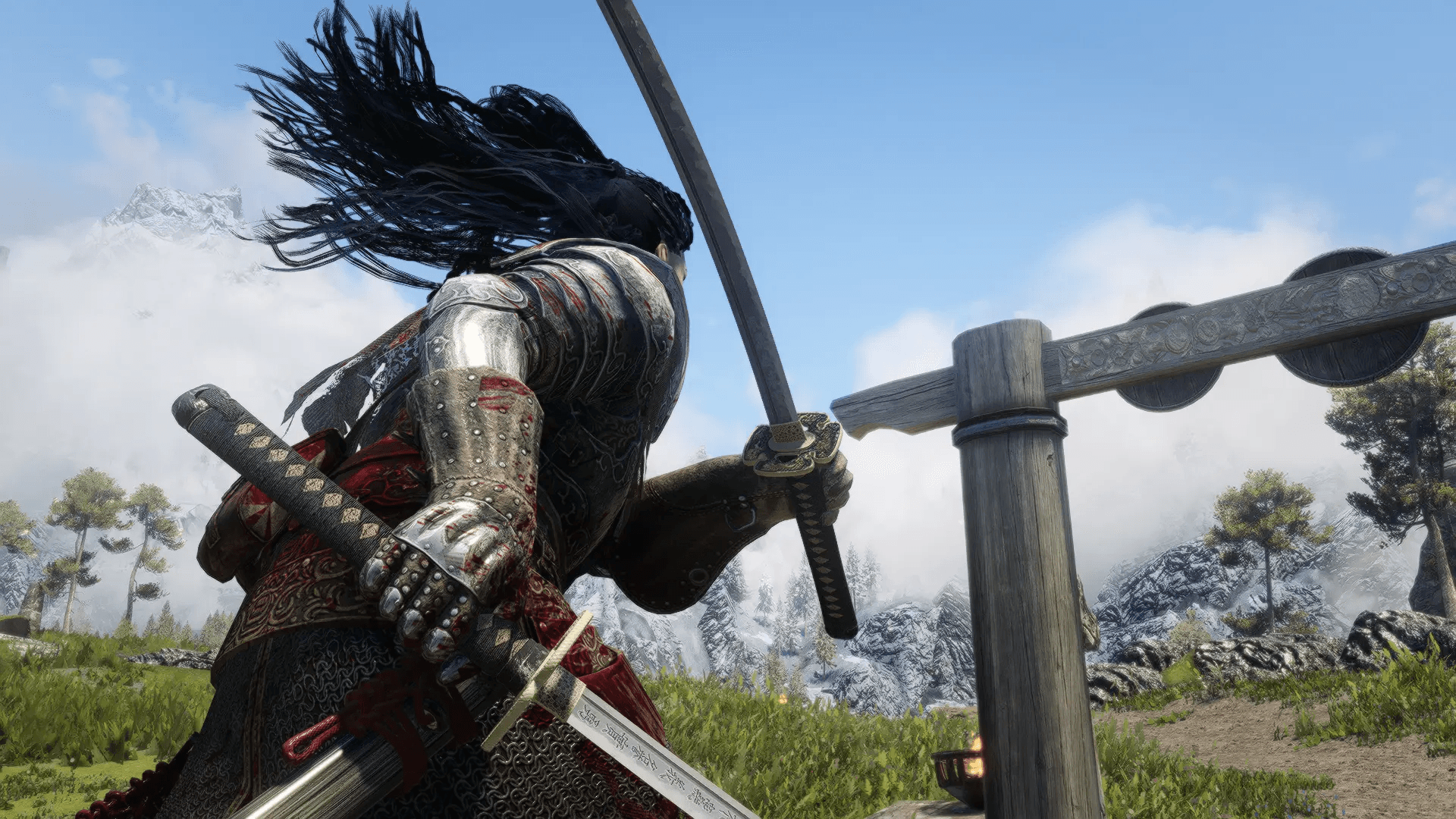 Akavir Katana mod for The Elder Scrolls V: Skyrim Special Edition