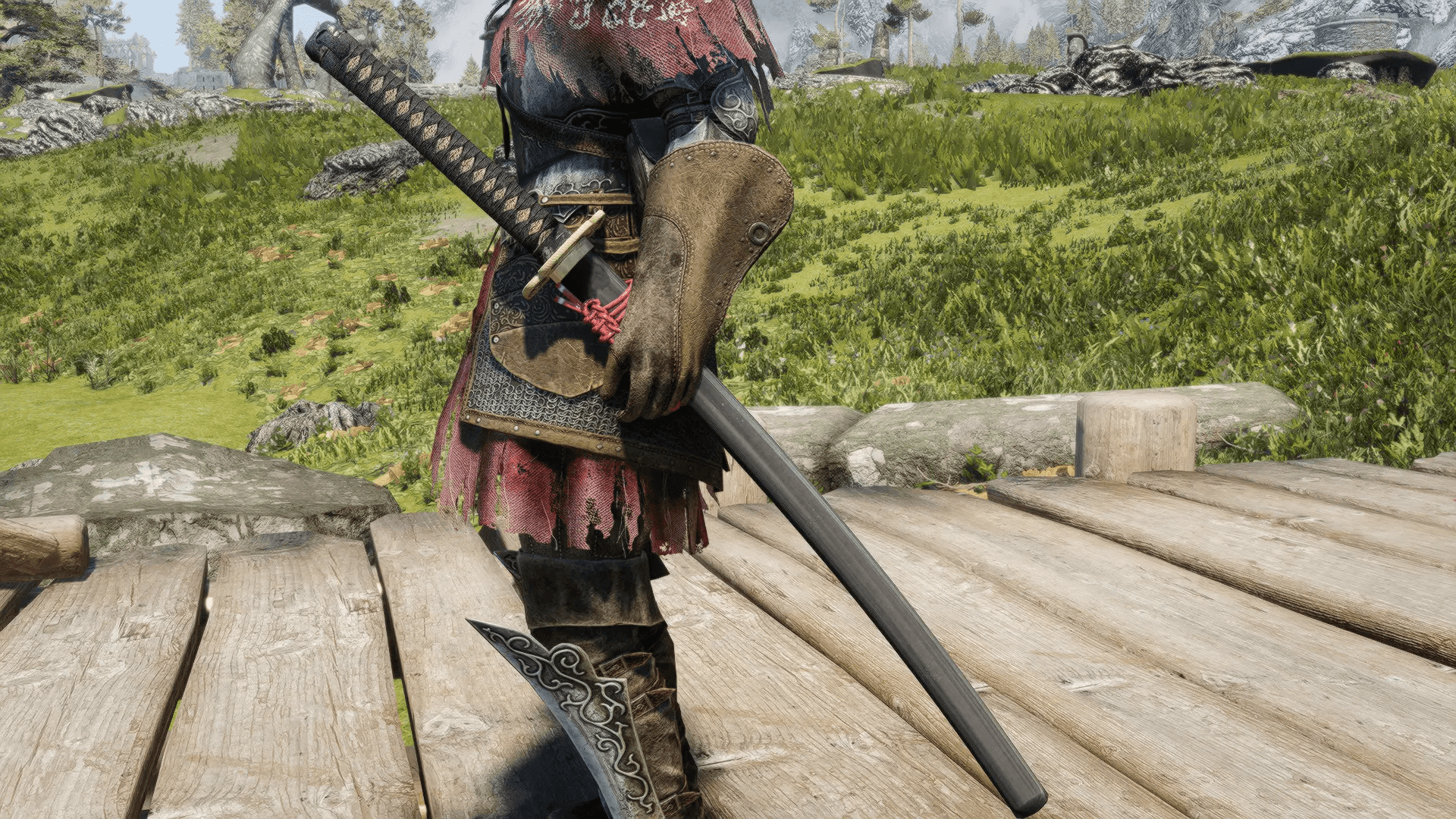 Akavir Katana mod for The Elder Scrolls V: Skyrim Special Edition