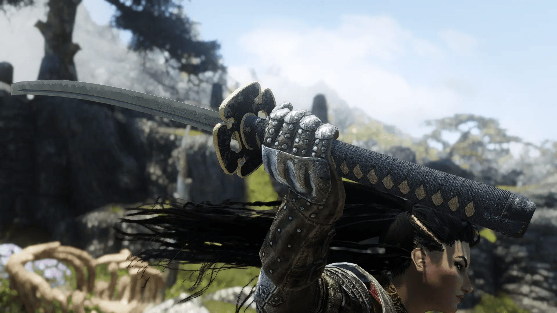 Akavir Katana mod for The Elder Scrolls V: Skyrim Special Edition