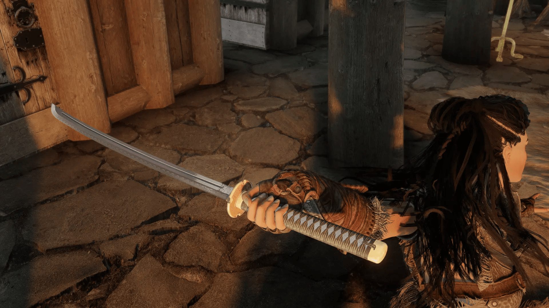 Blossom Katana 1h weapon mod for The Elder Scrolls V: Skyrim Special Edition