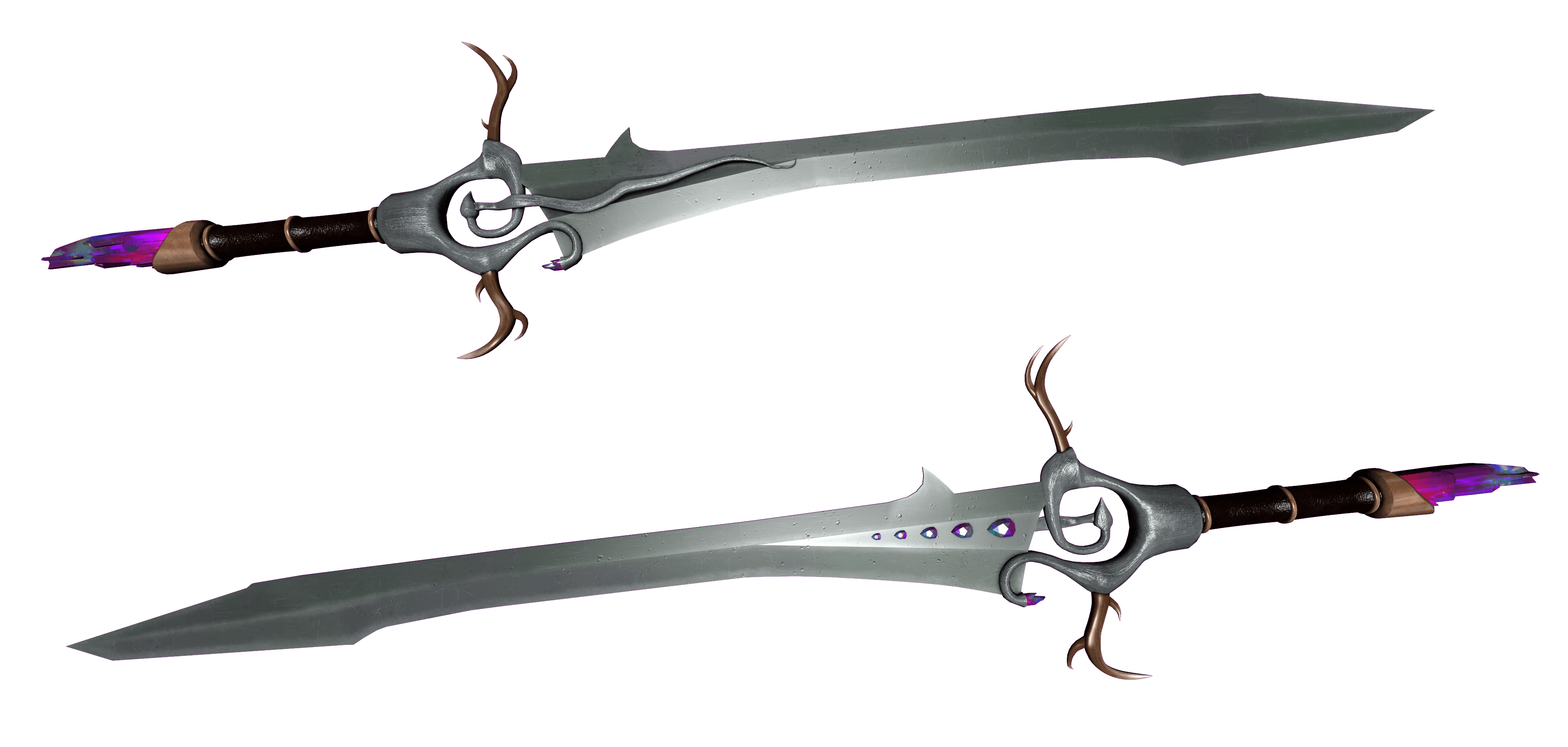 Deer Antlers sword mod for The Elder Scrolls V: Skyrim Special Edition