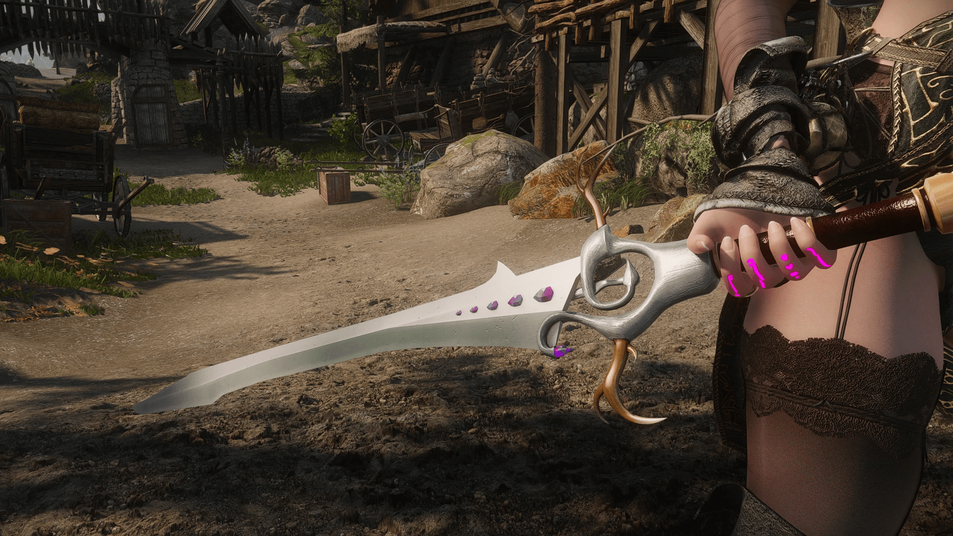 Deer Antlers sword mod for The Elder Scrolls V: Skyrim Special Edition
