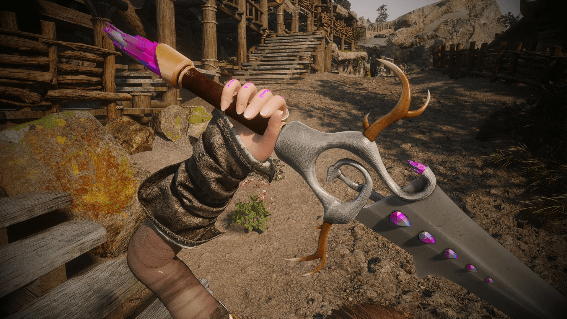 Deer Antlers sword mod for The Elder Scrolls V: Skyrim Special Edition