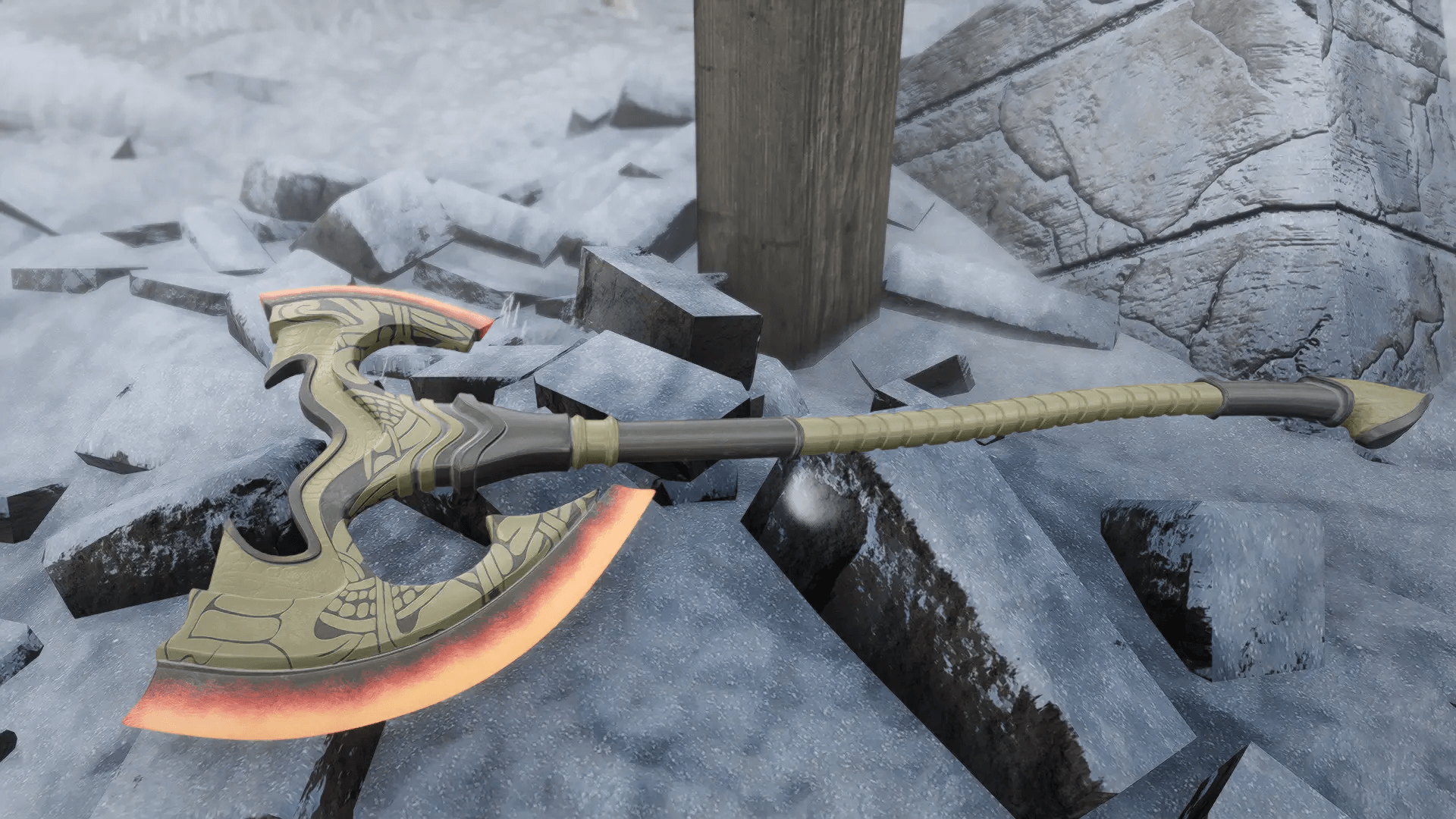 Divine axe mod for The Elder Scrolls V: Skyrim Special Edition