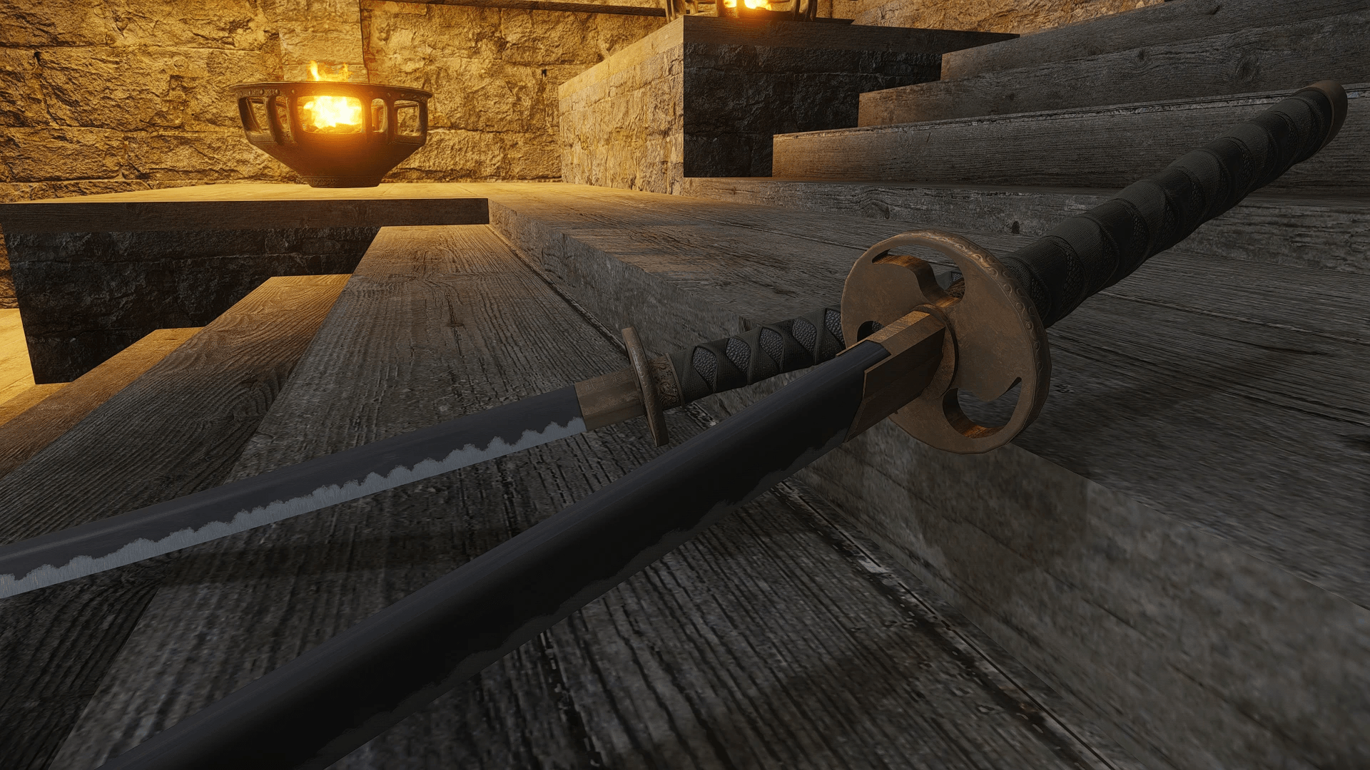 Dragons Breath - Katana mod for The Elder Scrolls V: Skyrim Special Edition