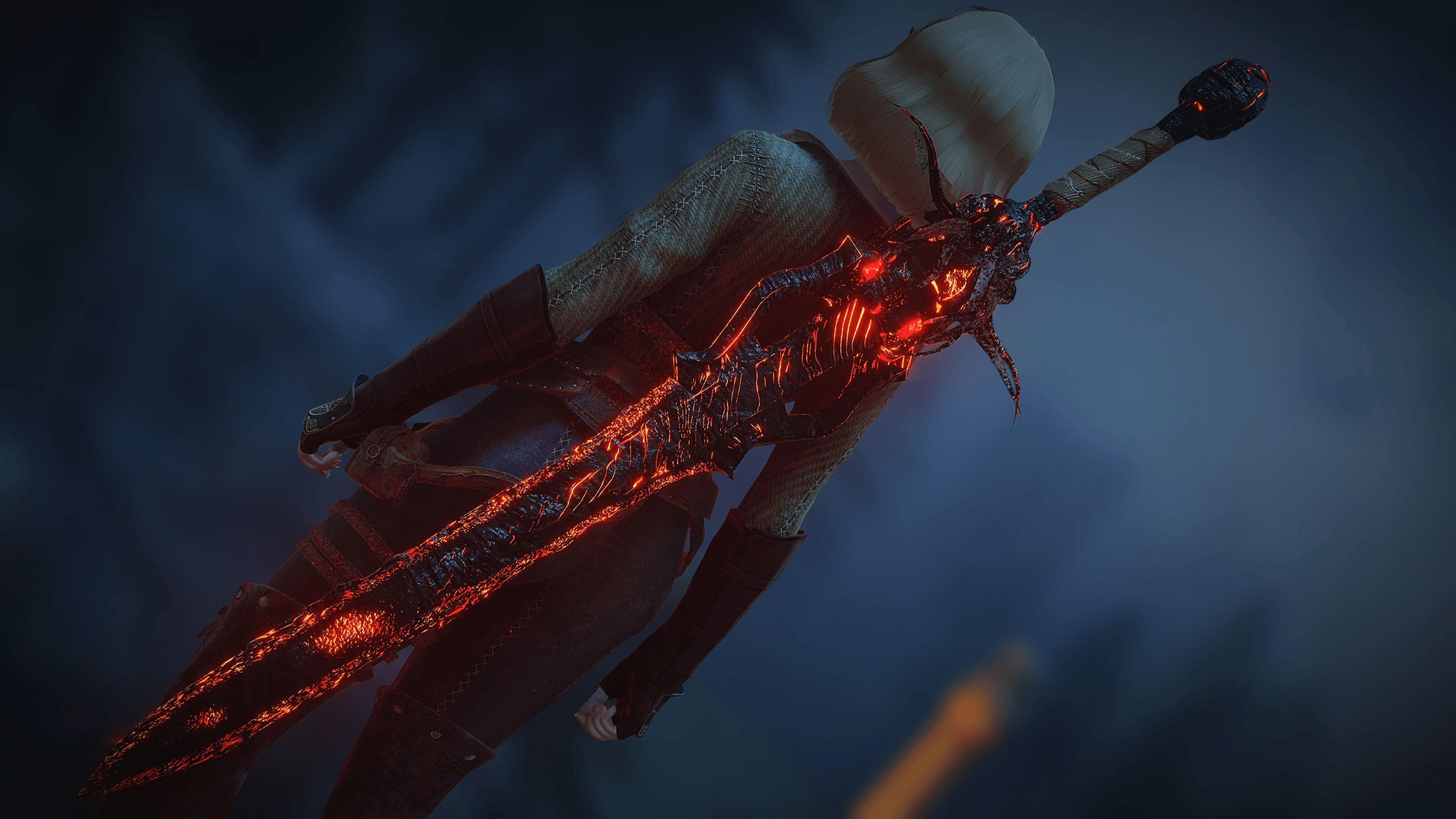 Fire Scorch Shadow Great sword mod for The Elder Scrolls V: Skyrim Special Edition