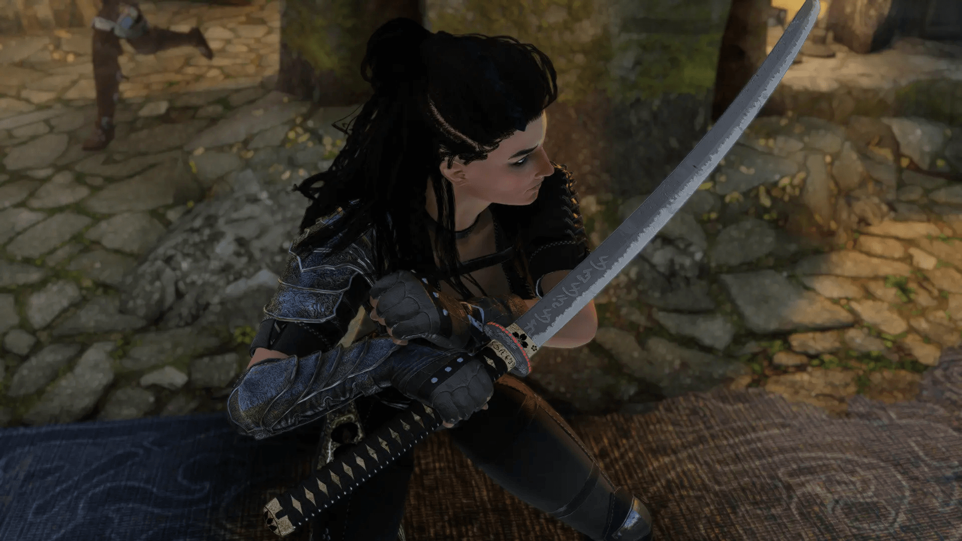 Flowering Katana mod for The Elder Scrolls V: Skyrim Special Edition
