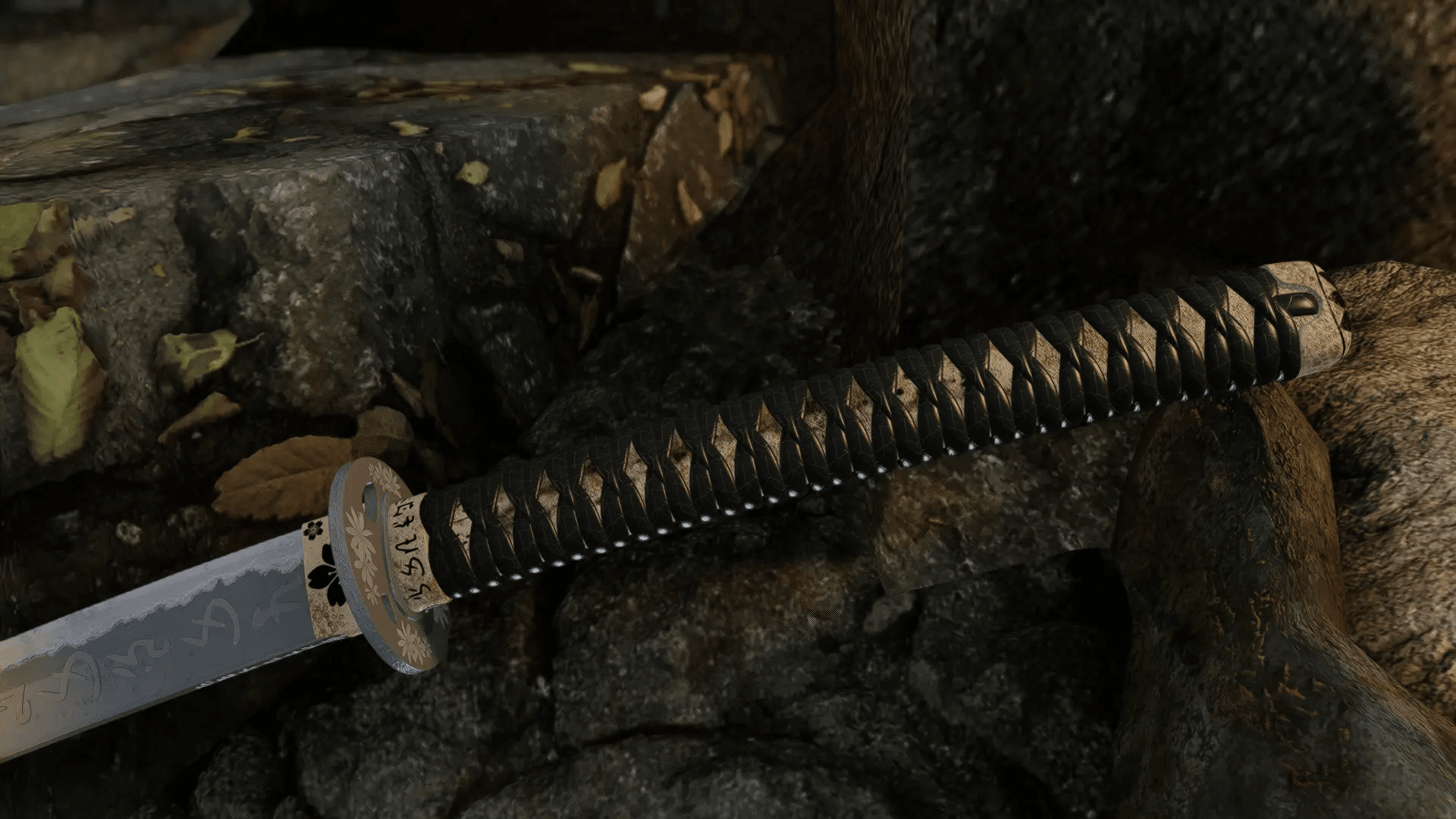 Flowering Katana mod for The Elder Scrolls V: Skyrim Special Edition