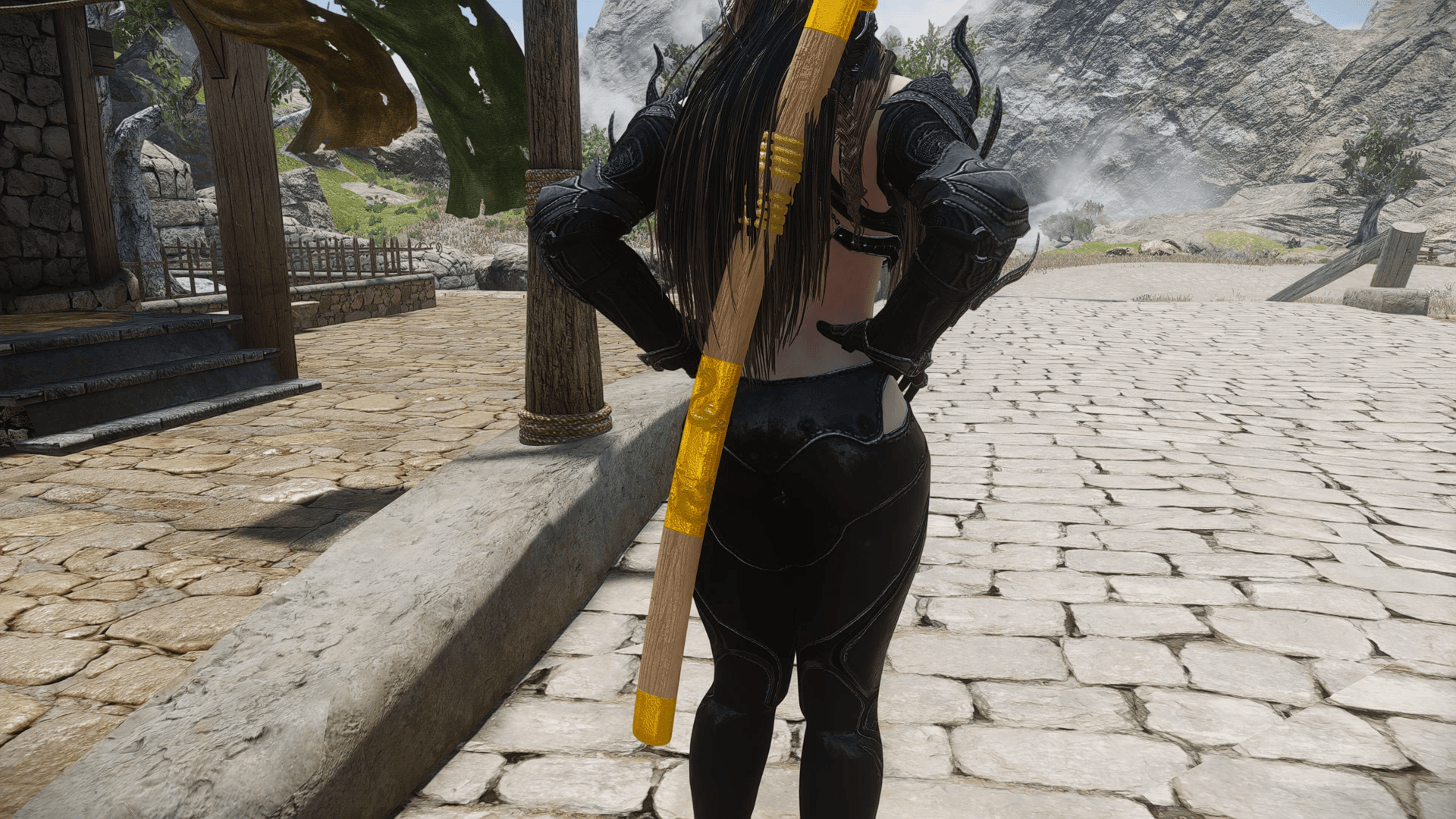 Gold Great Katana mod for The Elder Scrolls V: Skyrim Special Edition