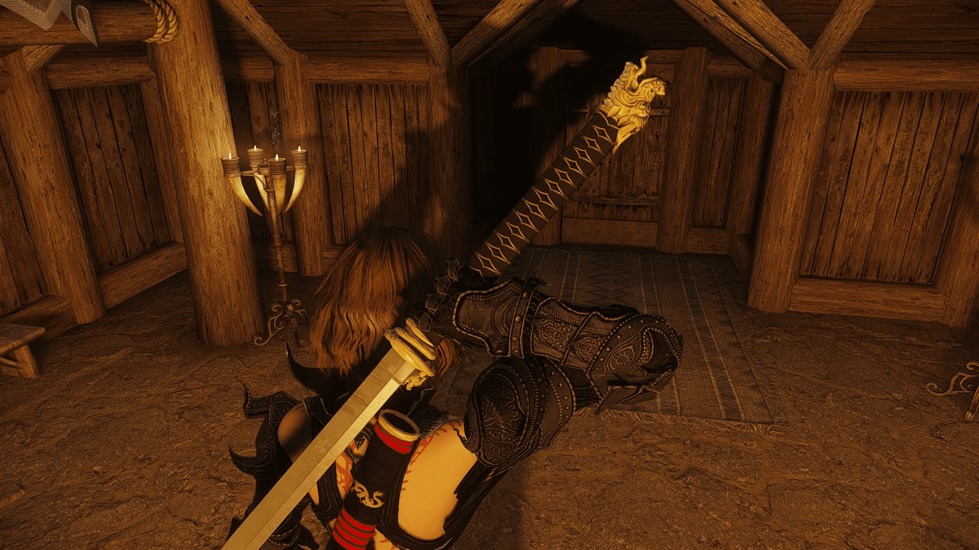 Golden Dragon Katana mod for The Elder Scrolls V: Skyrim Special Edition