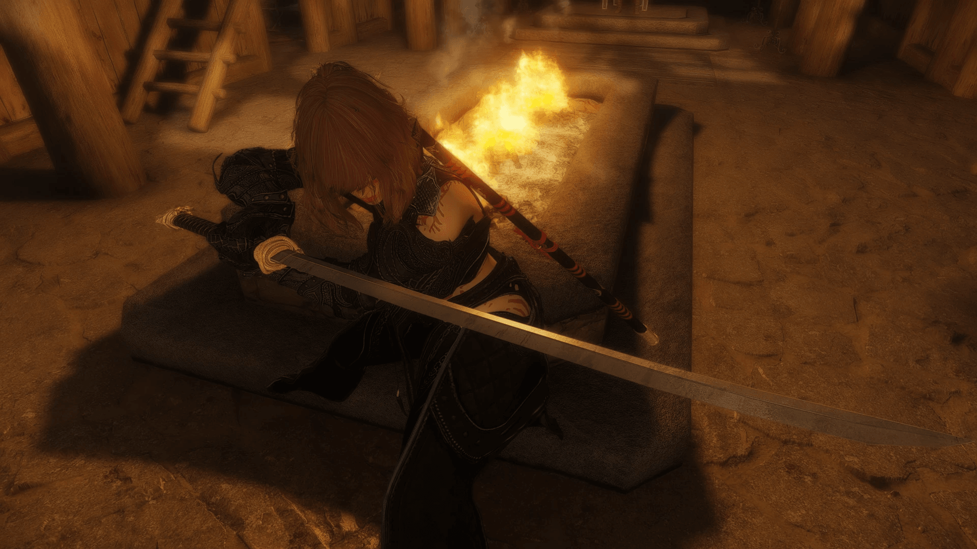 Golden Dragon Katana mod for The Elder Scrolls V: Skyrim Special Edition