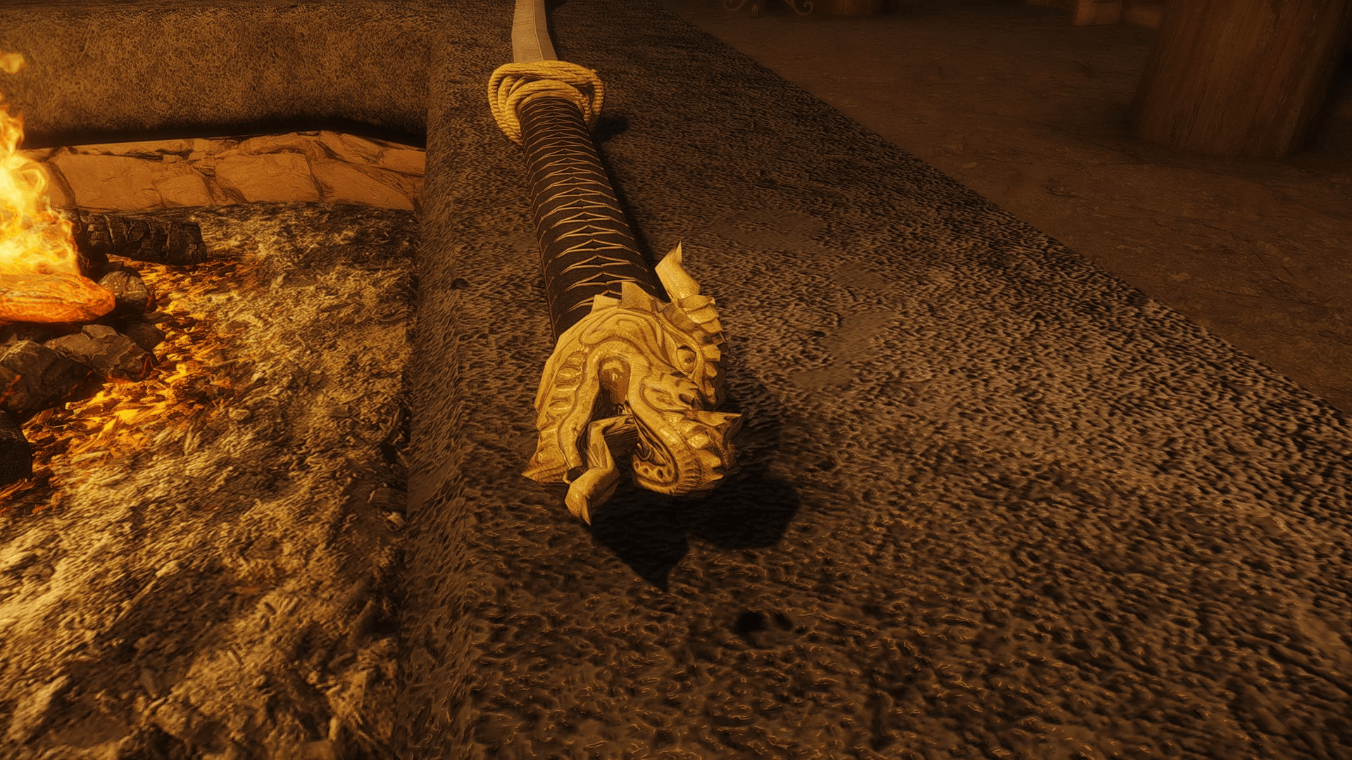 Golden Dragon Katana mod for The Elder Scrolls V: Skyrim Special Edition