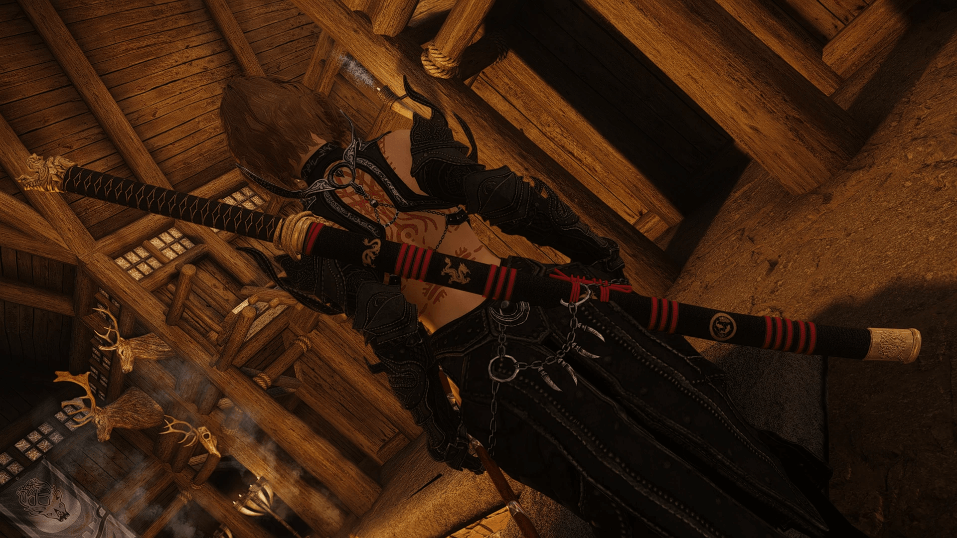 Golden Dragon Katana mod for The Elder Scrolls V: Skyrim Special Edition