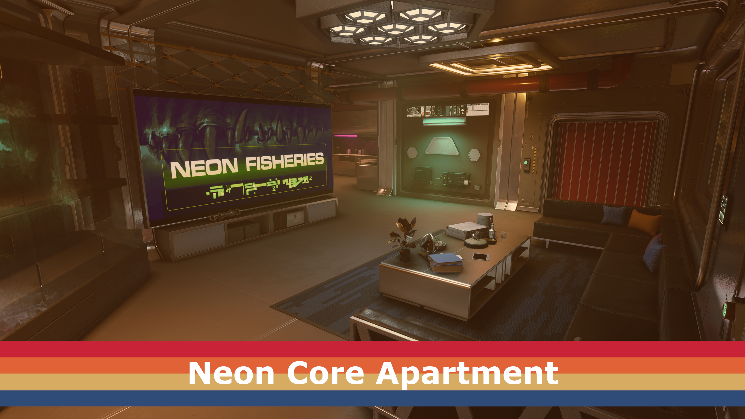 Neon Core Apartment mod for Starfield